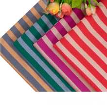 Stripe Double Color French Terry Tented Fabric Pull Titume en tricot 50% Polyester 50% Coton pour robe Pajama Sweat à capuche 320gsm